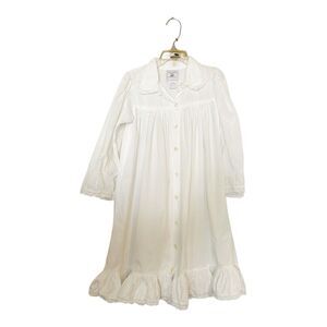 Cornelloki April Cornell Little Girls White Cotton Petticoat Dress Gown Sz 3/4